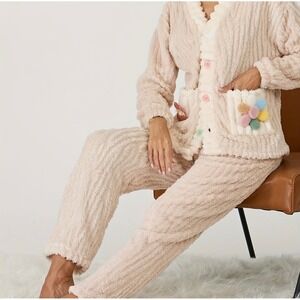 Cozy Soft Two Piece Loungewear Set, Women's Size Medium